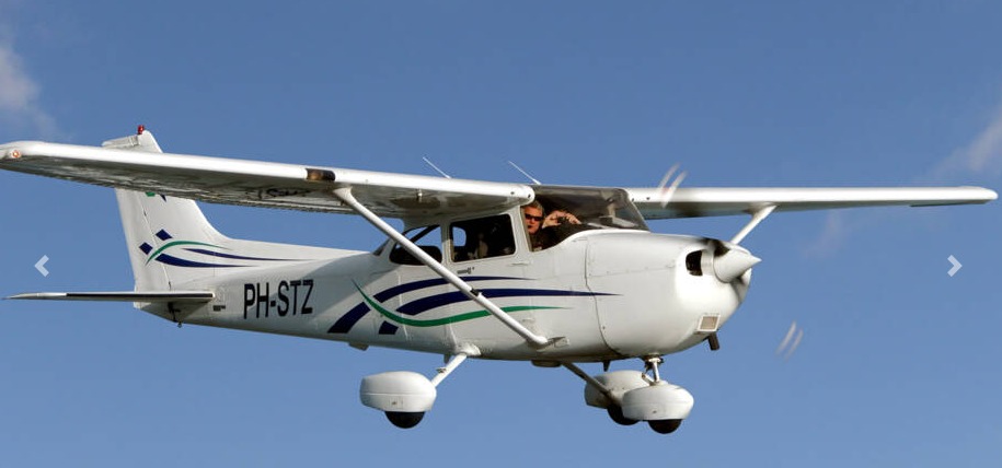 Vliegles in een Cessna
